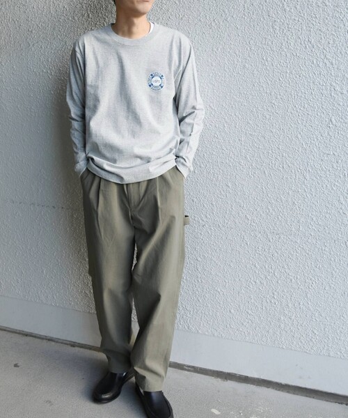 SHIPS any（シップス エニィ）の「USPS: サークルロゴ プリント ロンT◇（Tシャツ/カットソー・メンズ・ホワイト/グレー・LARGE/X-LARGE/XX-LARGE）」の10枚目の写真