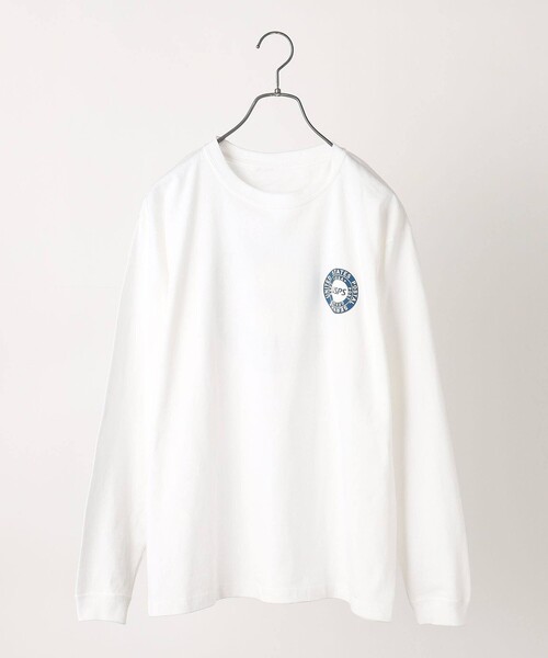 SHIPS any（シップス エニィ）の「USPS: サークルロゴ プリント ロンT◇（Tシャツ/カットソー・メンズ・ホワイト/グレー・LARGE/X-LARGE/XX-LARGE）」の12枚目の写真