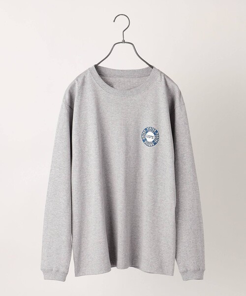 SHIPS any（シップス エニィ）の「USPS: サークルロゴ プリント ロンT◇（Tシャツ/カットソー・メンズ・ホワイト/グレー・LARGE/X-LARGE/XX-LARGE）」の13枚目の写真