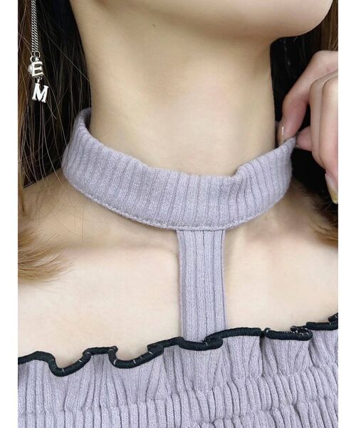 EATME（イートミー）の「ネックハーネスシャーリングリブTOP（その他トップス・レディース・ブラック/グレー/ラベンダー・FREE）」の10枚目の写真