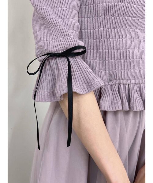 EATME（イートミー）の「ネックハーネスシャーリングリブTOP（その他トップス・レディース・ブラック/グレー/ラベンダー・FREE）」の15枚目の写真