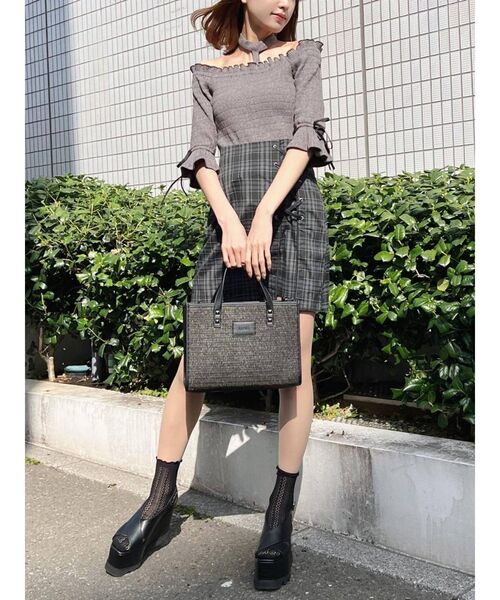 EATME（イートミー）の「ネックハーネスシャーリングリブTOP（その他トップス・レディース・ブラック/グレー/ラベンダー・FREE）」の17枚目の写真