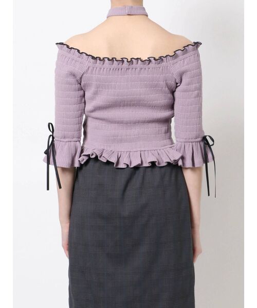 EATME（イートミー）の「ネックハーネスシャーリングリブTOP（その他トップス・レディース・ブラック/グレー/ラベンダー・FREE）」の21枚目の写真