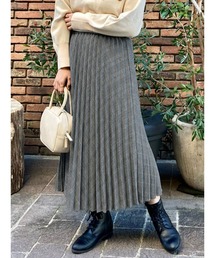 チェックプリーツスカート