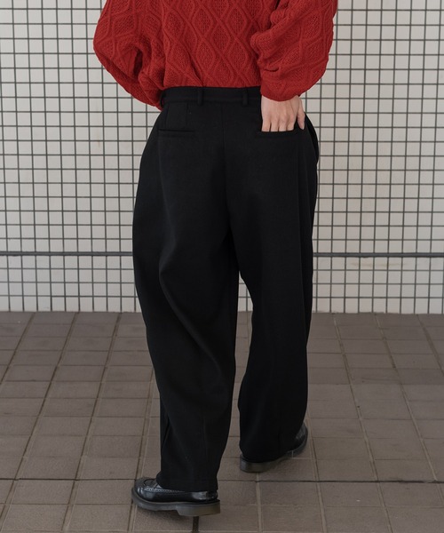 kutir(クティール)の「ウールライクテーパードパンツ(セットアップ着用可!)(その他パンツ・メンズ・ブラック/ブラウン/グリーン・MEDIUM/LARGE)」の10枚目の写真