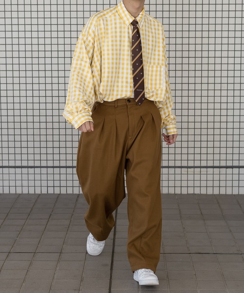 kutir(クティール)の「ウールライクテーパードパンツ(セットアップ着用可!)(その他パンツ・メンズ・ブラック/ブラウン/グリーン・MEDIUM/LARGE)」の13枚目の写真