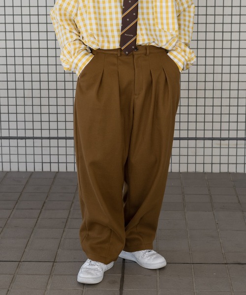 kutir(クティール)の「ウールライクテーパードパンツ(セットアップ着用可!)(その他パンツ・メンズ・ブラック/ブラウン/グリーン・MEDIUM/LARGE)」の19枚目の写真