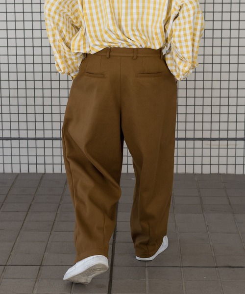 kutir(クティール)の「ウールライクテーパードパンツ(セットアップ着用可!)(その他パンツ・メンズ・ブラック/ブラウン/グリーン・MEDIUM/LARGE)」の22枚目の写真