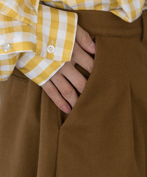 kutir(クティール)の「ウールライクテーパードパンツ(セットアップ着用可!)(その他パンツ・メンズ・ブラック/ブラウン/グリーン・MEDIUM/LARGE)」の11枚目の写真