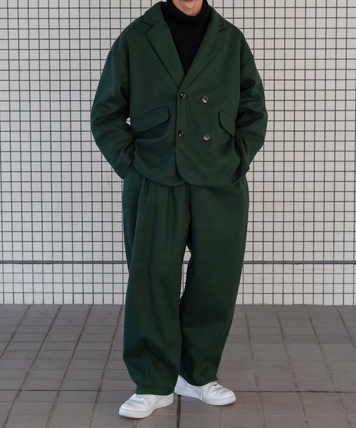 kutir(クティール)の「ウールライクテーパードパンツ(セットアップ着用可!)(その他パンツ・メンズ・ブラック/ブラウン/グリーン・MEDIUM/LARGE)」の14枚目の写真