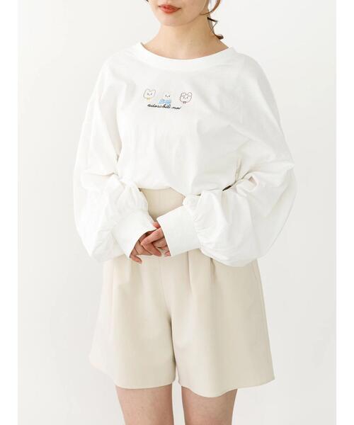 SLURR（スラ―）の「おこめ刺繍プルオーバー（Tシャツ/カットソー・レディース・オフホワイト/ベージュ・FREE）」の16枚目の写真