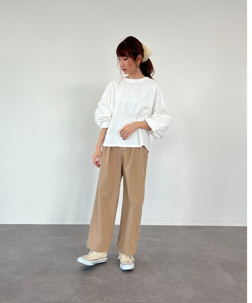 SLURR（スラ―）の「おこめ刺繍プルオーバー（Tシャツ/カットソー・レディース・オフホワイト/ベージュ・FREE）」の10枚目の写真