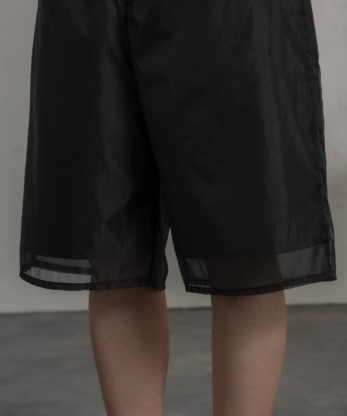 Ezick（エジック）の「シアーレイヤードハーフパンツ（その他パンツ・レディース・ブラック・FREE）」の5枚目の写真