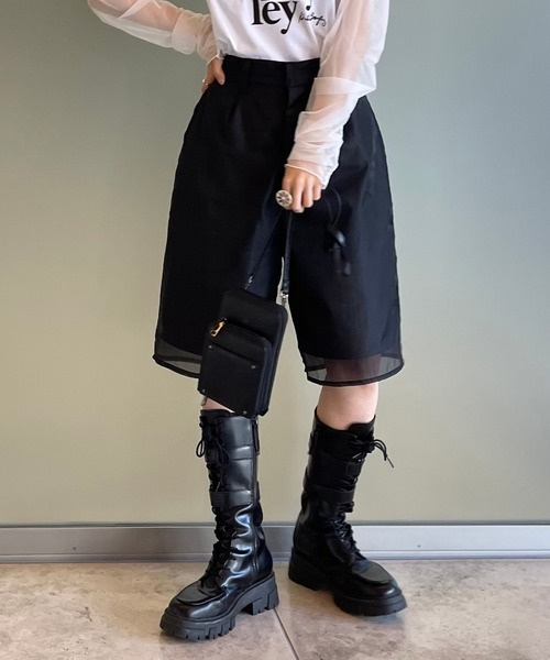 ANARCHIC ADJUSTMENT レイヤードハーフパンツ ANARCHIC ADJUSTMENT レイヤードハーフパンツ