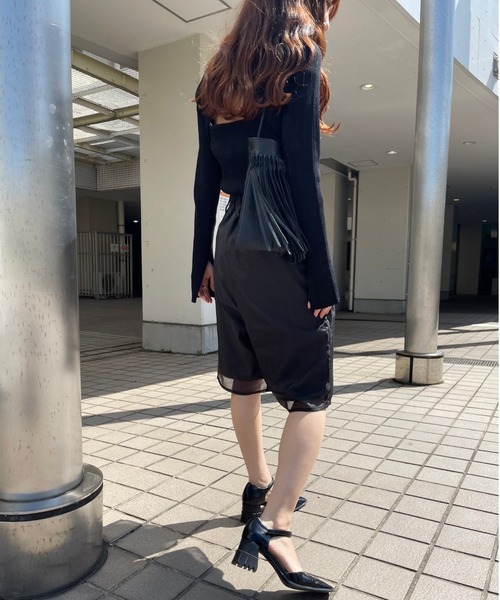 Ezick（エジック）の「シアーレイヤードハーフパンツ（その他パンツ・レディース・ブラック・FREE）」の11枚目の写真