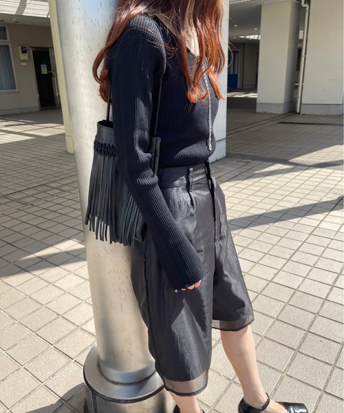 ANARCHIC ADJUSTMENT レイヤードハーフパンツ ANARCHIC ADJUSTMENT レイヤードハーフパンツ