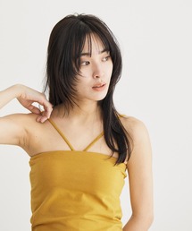 【TRUE COTTON】カップ付きチューブトップ/ベアトップ