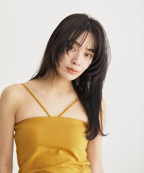 SALON adam et rope'（サロン アダム エ ロペ）の「【TRUE COTTON】カップ付きチューブトップ/ベアトップ（チューブトップ・レディース・ホワイト/ブラック/ベージュ・FREE）」の8枚目の写真