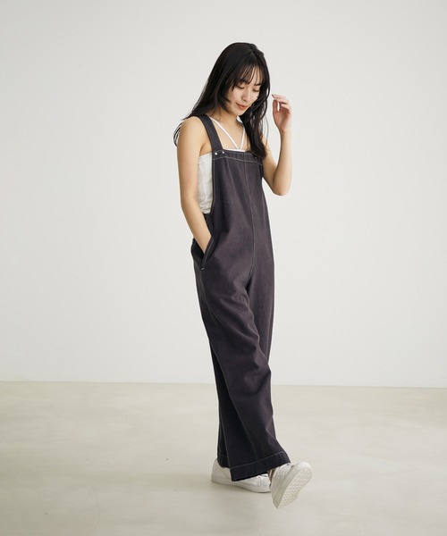 SALON adam et rope'（サロン アダム エ ロペ）の「【TRUE COTTON】カップ付きチューブトップ/ベアトップ（チューブトップ・レディース・ホワイト/ブラック/ベージュ・FREE）」の11枚目の写真