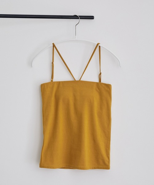 SALON adam et rope'（サロン アダム エ ロペ）の「【TRUE COTTON】カップ付きチューブトップ/ベアトップ（チューブトップ・レディース・ホワイト/ブラック/ベージュ・FREE）」の12枚目の写真