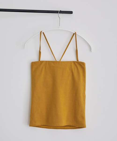 SALON adam et rope'（サロン アダム エ ロペ）の「【TRUE COTTON】カップ付きチューブトップ/ベアトップ（チューブトップ・レディース・ホワイト/ブラック/ベージュ・FREE）」の13枚目の写真