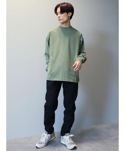 CRAFT STANDARD BOUTIQUE（クラフトスタンダードブティック）の「【汗染み防止加工】MOCKネックロンTEE　＊（Tシャツ/カットソー・メンズ・オフホワイト/ブラック/カーキ/ベージュ・LL/M/L/S）」の22枚目の写真