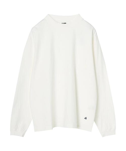 CRAFT STANDARD BOUTIQUE（クラフトスタンダードブティック）の「【汗染み防止加工】MOCKネックロンTEE　＊（Tシャツ/カットソー・メンズ・オフホワイト/ブラック/カーキ/ベージュ・LL/M/L/S）」の8枚目の写真