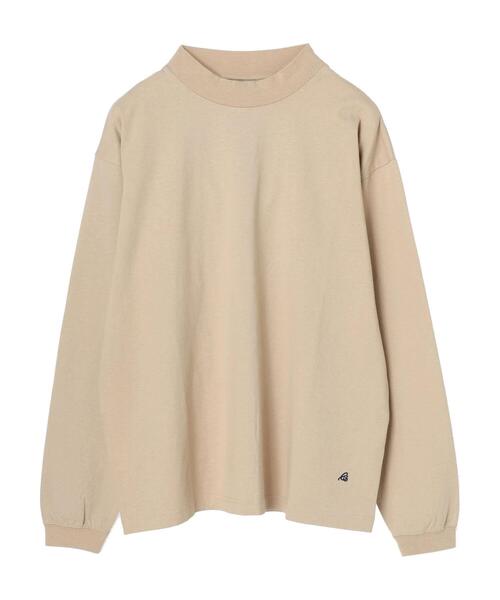 CRAFT STANDARD BOUTIQUE（クラフトスタンダードブティック）の「【汗染み防止加工】MOCKネックロンTEE　＊（Tシャツ/カットソー・メンズ・オフホワイト/ブラック/カーキ/ベージュ・LL/M/L/S）」の6枚目の写真