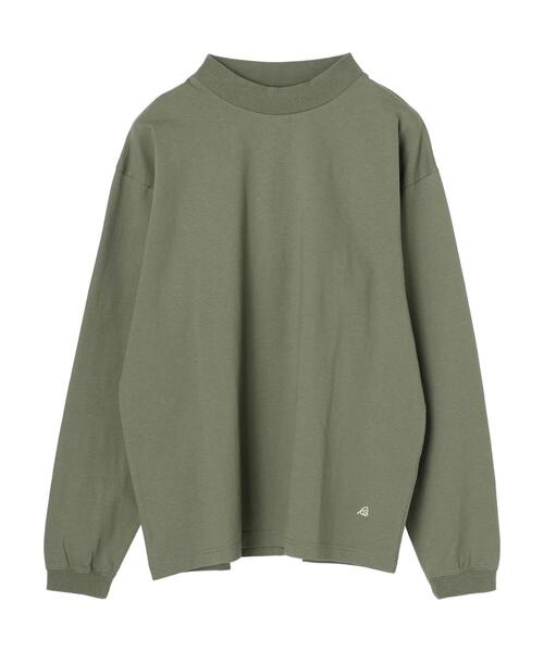 CRAFT STANDARD BOUTIQUE（クラフトスタンダードブティック）の「【汗染み防止加工】MOCKネックロンTEE　＊（Tシャツ/カットソー・メンズ・オフホワイト/ブラック/カーキ/ベージュ・LL/M/L/S）」の5枚目の写真