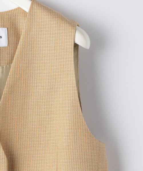 EMMEL REFINES（エメルリファインズ）の「＜EMMEL REFINES（エメル リファインズ）＞EM カラーツイード ベスト（その他アウター・レディース・ケリー/シャーベット・FREE）」の5枚目の写真