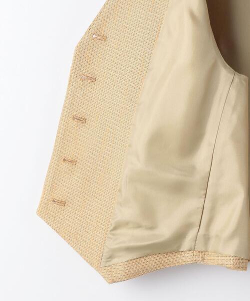 EMMEL REFINES（エメルリファインズ）の「＜EMMEL REFINES（エメル リファインズ）＞EM カラーツイード ベスト（その他アウター・レディース・ケリー/シャーベット・FREE）」の7枚目の写真