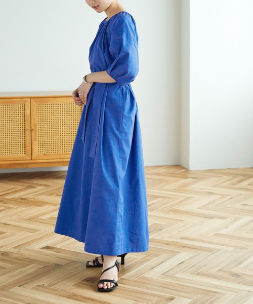 titivate（ティティベイト）の「ﾊﾞｯｸｼｬﾝﾊﾟﾌｽﾘｰﾌﾞﾜﾝﾋﾟｰｽ（ワンピース・レディース・ピンク/ブルー/グリーン・S/M）」の3枚目の写真