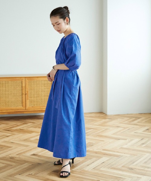 titivate（ティティベイト）の「ﾊﾞｯｸｼｬﾝﾊﾟﾌｽﾘｰﾌﾞﾜﾝﾋﾟｰｽ（ワンピース・レディース・ピンク/ブルー/グリーン・S/M）」の8枚目の写真