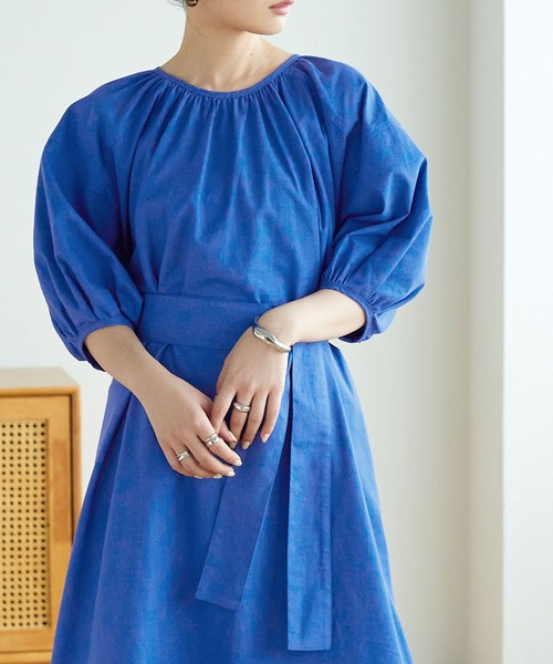 titivate（ティティベイト）の「ﾊﾞｯｸｼｬﾝﾊﾟﾌｽﾘｰﾌﾞﾜﾝﾋﾟｰｽ（ワンピース・レディース・ピンク/ブルー/グリーン・S/M）」の10枚目の写真