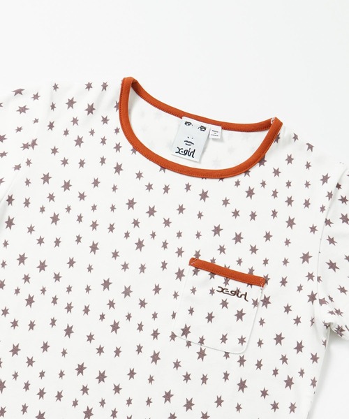 X-girl(エックスガール)の「HEXAGRAM S/S BABY DRESS(ワンピース・レディース・チャコール/ホワイト・S/M)」の8枚目の写真