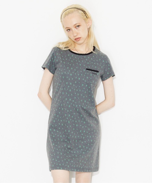 X-girl（エックスガール）の「HEXAGRAM S/S BABY DRESS