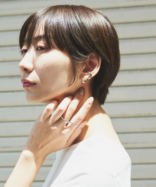 Auntie Rosa Holiday(アンティローザホリデー)の「変形サークルイヤカフ(イヤーカフ・レディース・シルバー/ゴールド・FREE)」の11枚目の写真