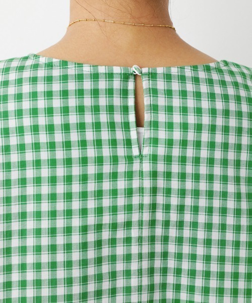 RODEO CROWNS WIDE BOWL(ロデオクラウンズワイドボウル)の「ギンガムチェックオーバーワンピース(ワンピース・レディース・ブラック系その他/グリーン系その他・FREE)」の7枚目の写真