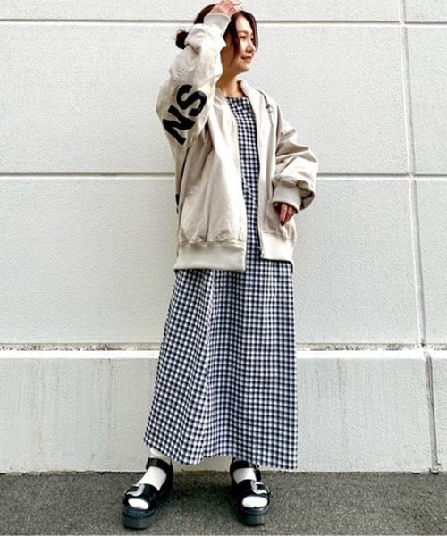 RODEO CROWNS WIDE BOWL(ロデオクラウンズワイドボウル)の「ギンガムチェックオーバーワンピース(ワンピース・レディース・ブラック系その他/グリーン系その他・FREE)」の21枚目の写真