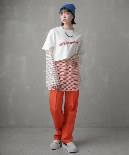 SPINNS(スピンズ)の「カラーニットキャップ(ニットキャップ/ビーニー・レディース・ブラック/ベージュ/パープル/ネイビー/グレー/サックスブルー/オレンジ/ブルー/アイボリー/ミント・ONESIZE)」の14枚目の写真