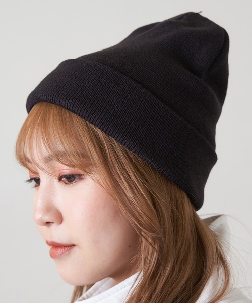 SPINNS(スピンズ)の「カラーニットキャップ(ニットキャップ/ビーニー・レディース・ブラック/ベージュ/パープル/ネイビー/グレー/サックスブルー/オレンジ/ブルー/アイボリー/ミント・ONESIZE)」の20枚目の写真