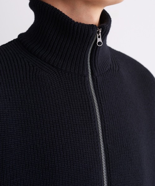 UNDECORATED(アンデコレイテッド)の「UNDECORATED アンデコレイテッド / MF Wool Knit Zp Vest ウールニット ジップベスト ハイネック / UDF22802(ベスト・メンズ・ブラック/ブラウン・3/2)」の21枚目の写真