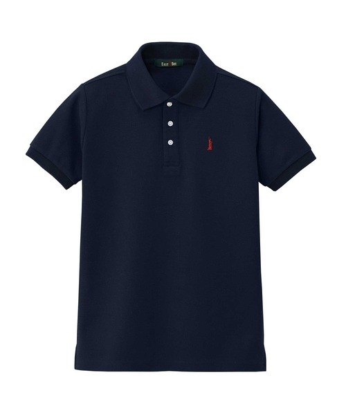 EASTBOY(イーストボーイ)の「【ポロシャツ】 制服 高校生 中学生 スクール 半袖 夏用 JK(ポロシャツ・キッズ・ネイビー/ホワイト系1/ホワイト×ネイビー・11号/9号/13号)」の8枚目の写真