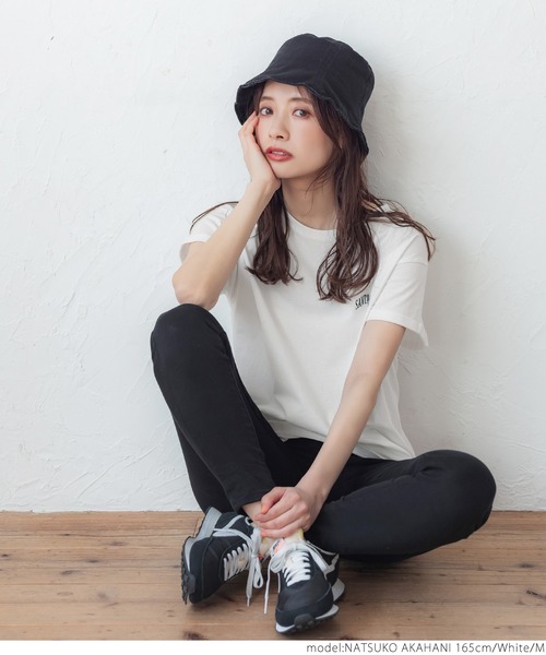 coca(coca)(コカ)の「ワンポイント刺繍(Tシャツ/カットソー・レディース・ホワイト・M/L)」の2枚目の写真