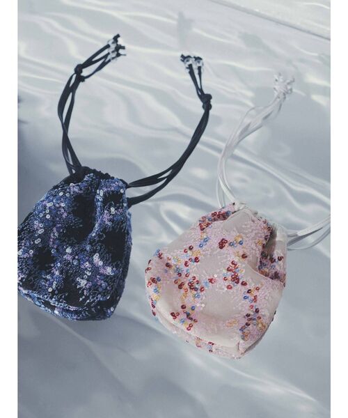 merry jenny（メリージェニー）の「mistスパンコールシアーポシェット（ハンドバッグ・レディース・ピンク/ブルー・FREE）」の8枚目の写真