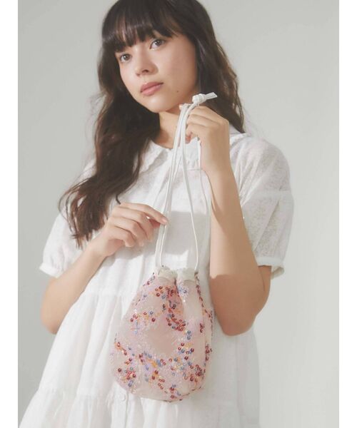 merry jenny（メリージェニー）の「mistスパンコールシアーポシェット（ハンドバッグ・レディース・ピンク/ブルー・FREE）」の9枚目の写真