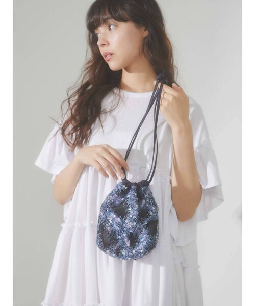 merry jenny（メリージェニー）の「mistスパンコールシアーポシェット（ハンドバッグ・レディース・ピンク/ブルー・FREE）」の10枚目の写真