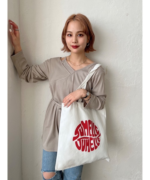 JUMELLE（ジュメロ）の「レイヤードカットソー（Tシャツ/カットソー・レディース・ベージュ/ブラウン/グレイッシュベージュ・FREE）」の15枚目の写真