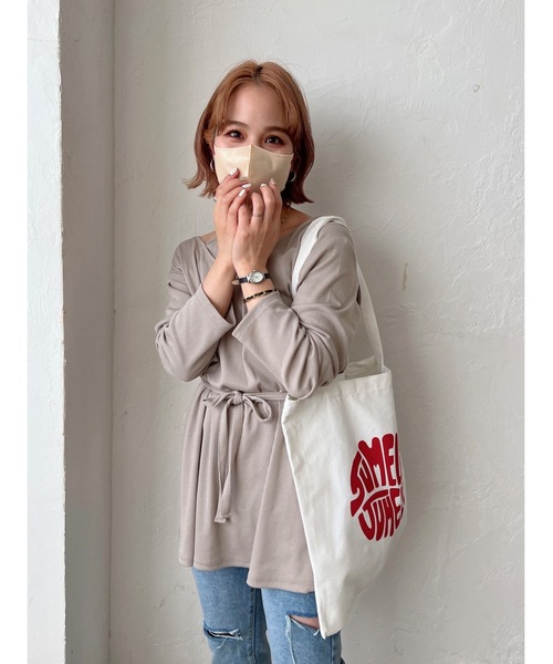 JUMELLE（ジュメロ）の「レイヤードカットソー（Tシャツ/カットソー・レディース・ベージュ/ブラウン/グレイッシュベージュ・FREE）」の17枚目の写真