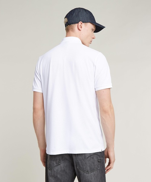 G-STAR（ジースター）の「DUNDA POLO/ベーシックデザインワンポイントポロシャツ（ポロシャツ・メンズ・ブラック/ホワイト/ダークブルー・LARGE/X-SMALL/X-LARGE/MEDIUM/SMALL）」の19枚目の写真